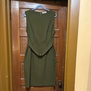 Grace Karin Green Sheath Midi Dress